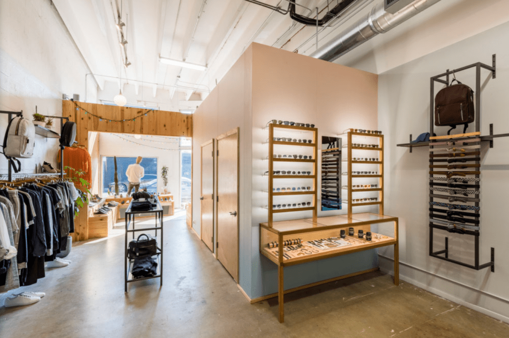 clothing store interior