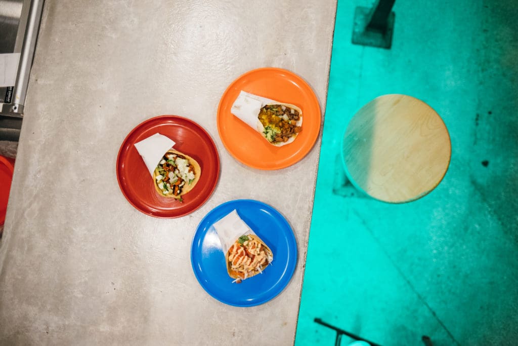 tacos on a plate