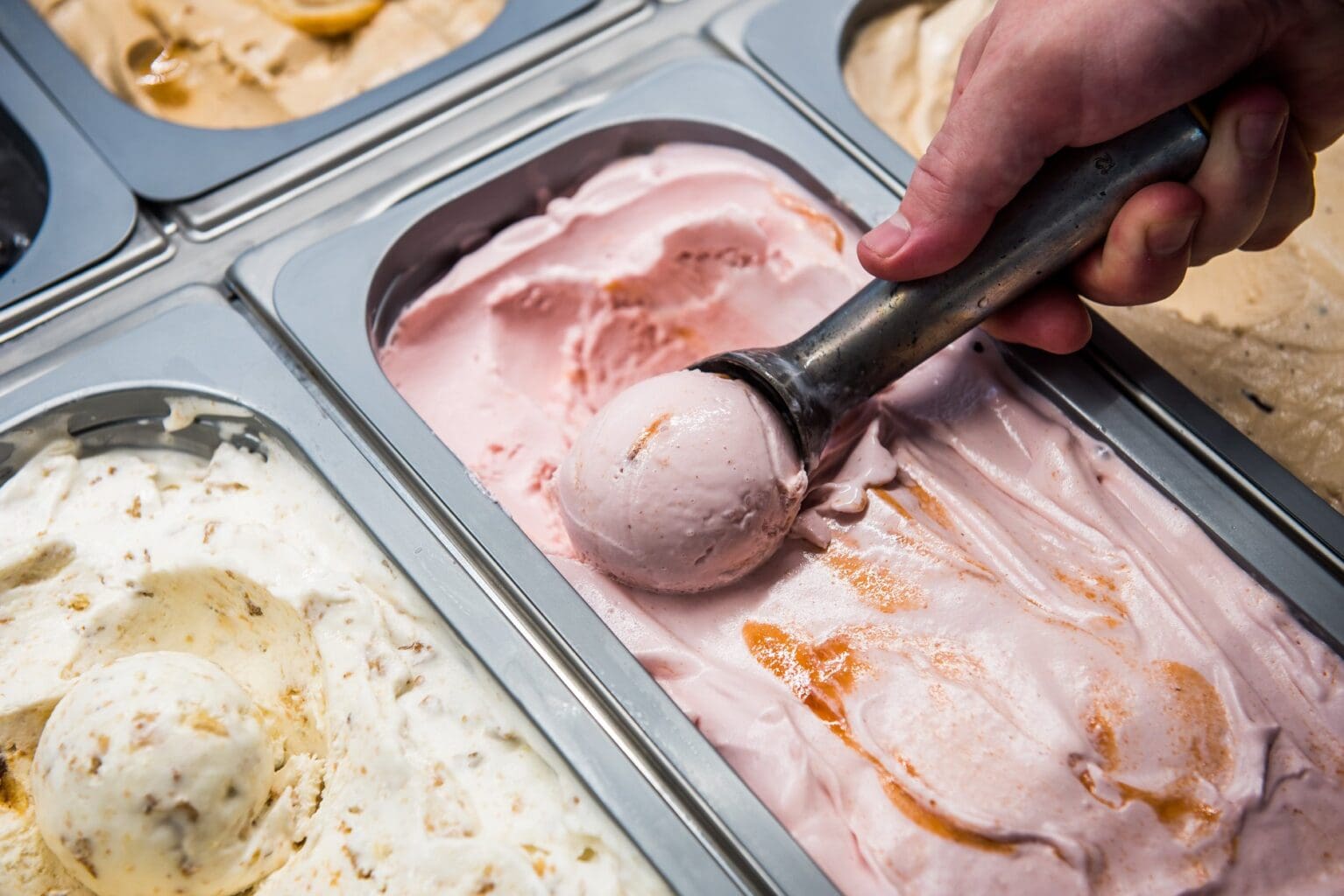 Scoop of ice cream