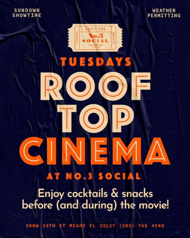 roof top cinema flyer