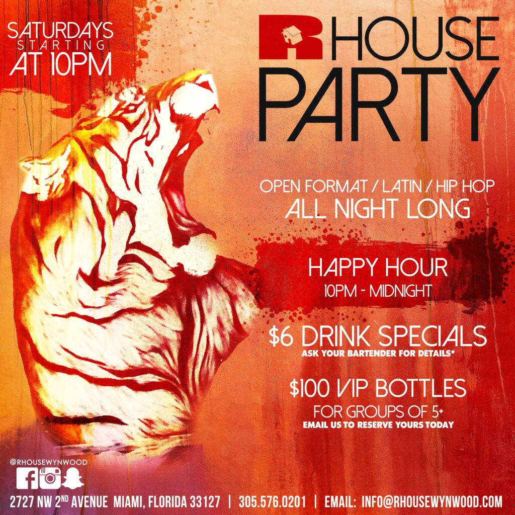 R house party flyer