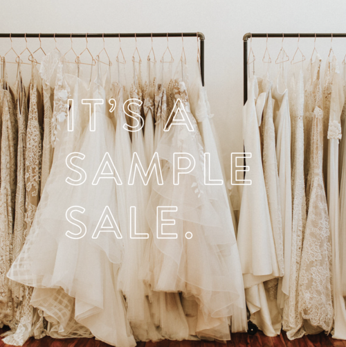 sample wedding dress sale near me