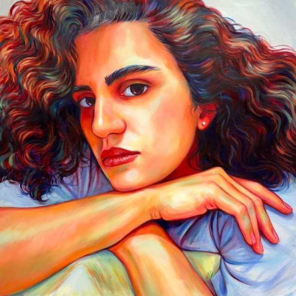 Talia Ceravolo, A Time Not Long Ago, 2021, oil on canvas, 48x48