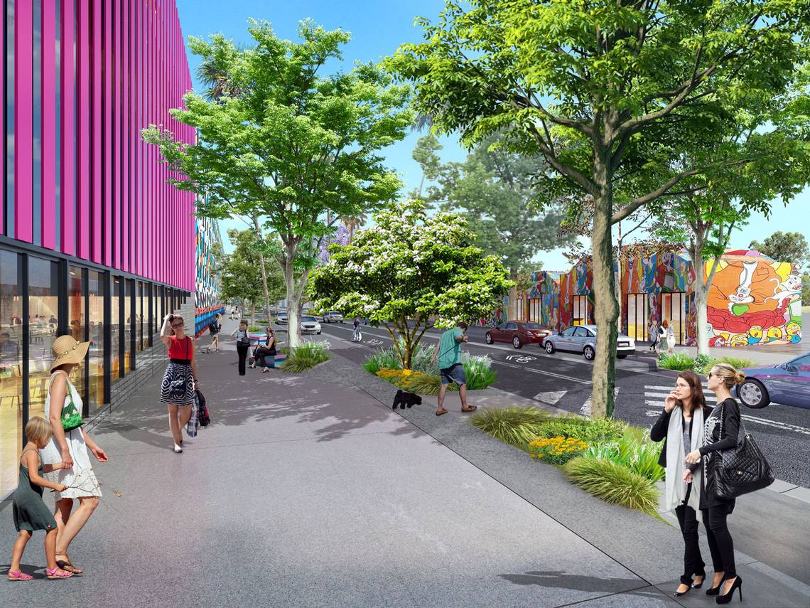 This plan for a greener Wynwood could mean broad new sidewalks, shade ...