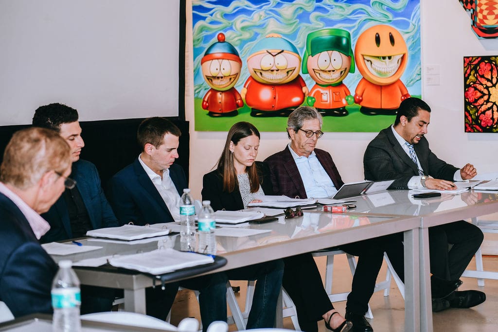 The BID board discusses an item at the June 2019 meeting.