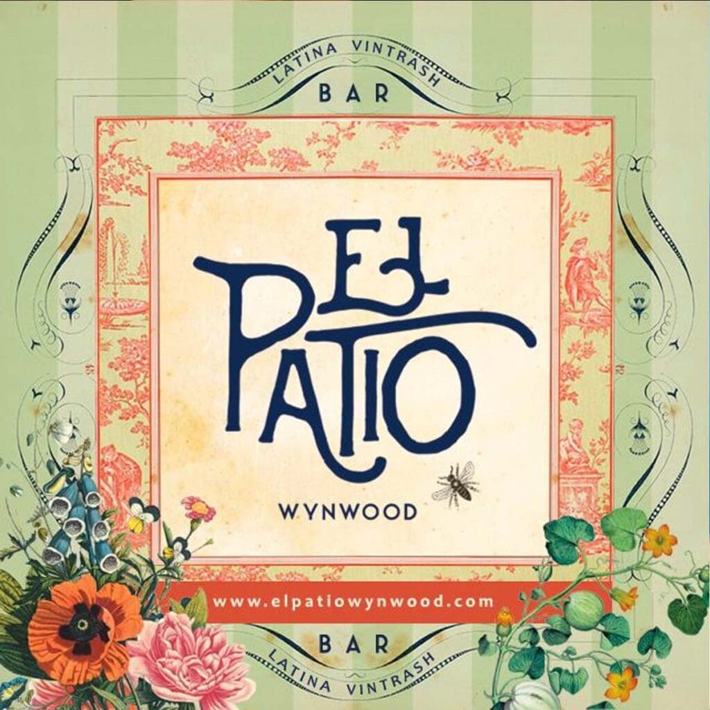 el patio logo flyer