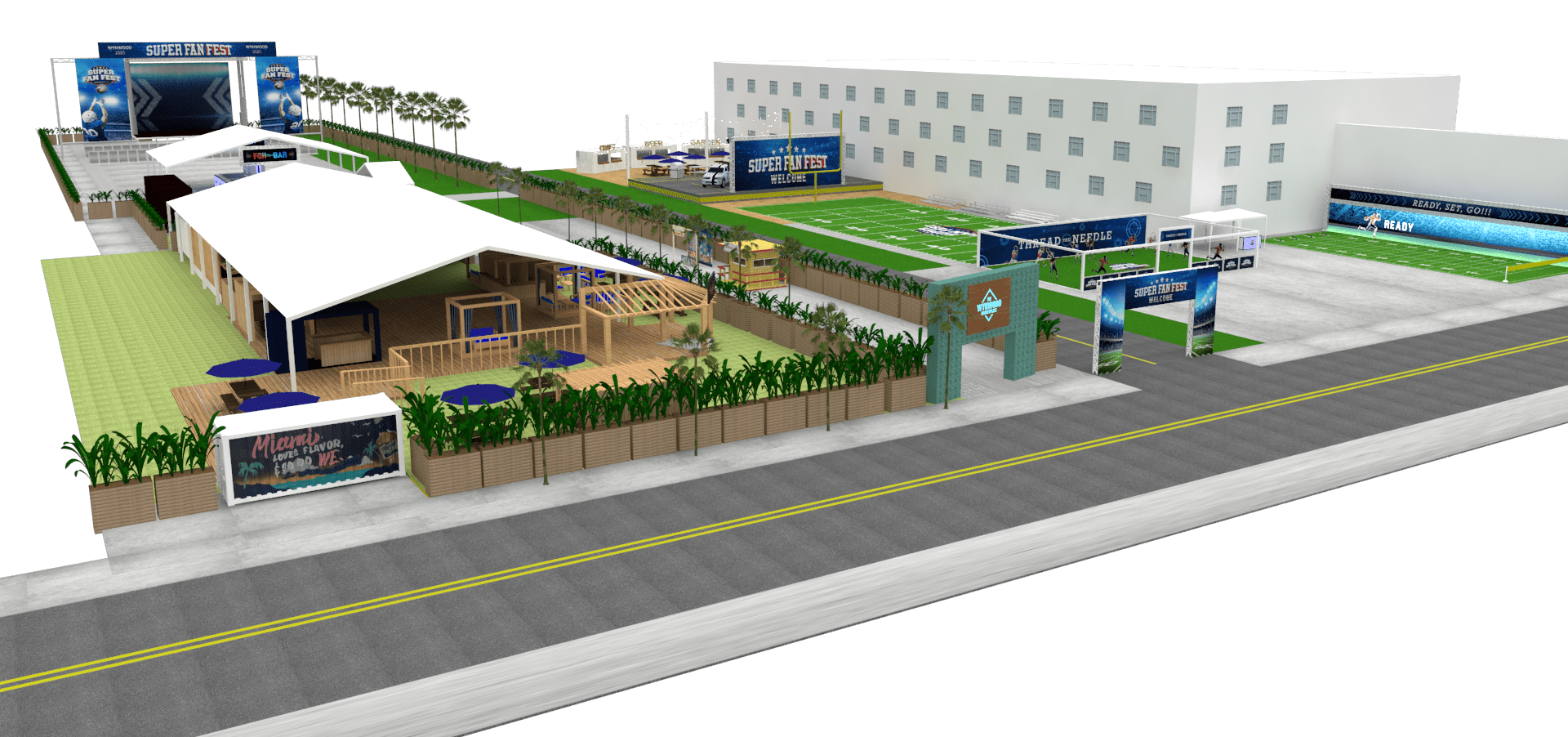 Super fan fest rendering